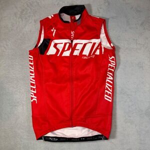 Specialized Racing Cycling Vest Red White Burry Stander Windtex Mens‎ XS